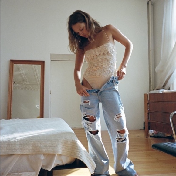 ZARA S floral sequin bodysuit NWT - Picture 4 of 7